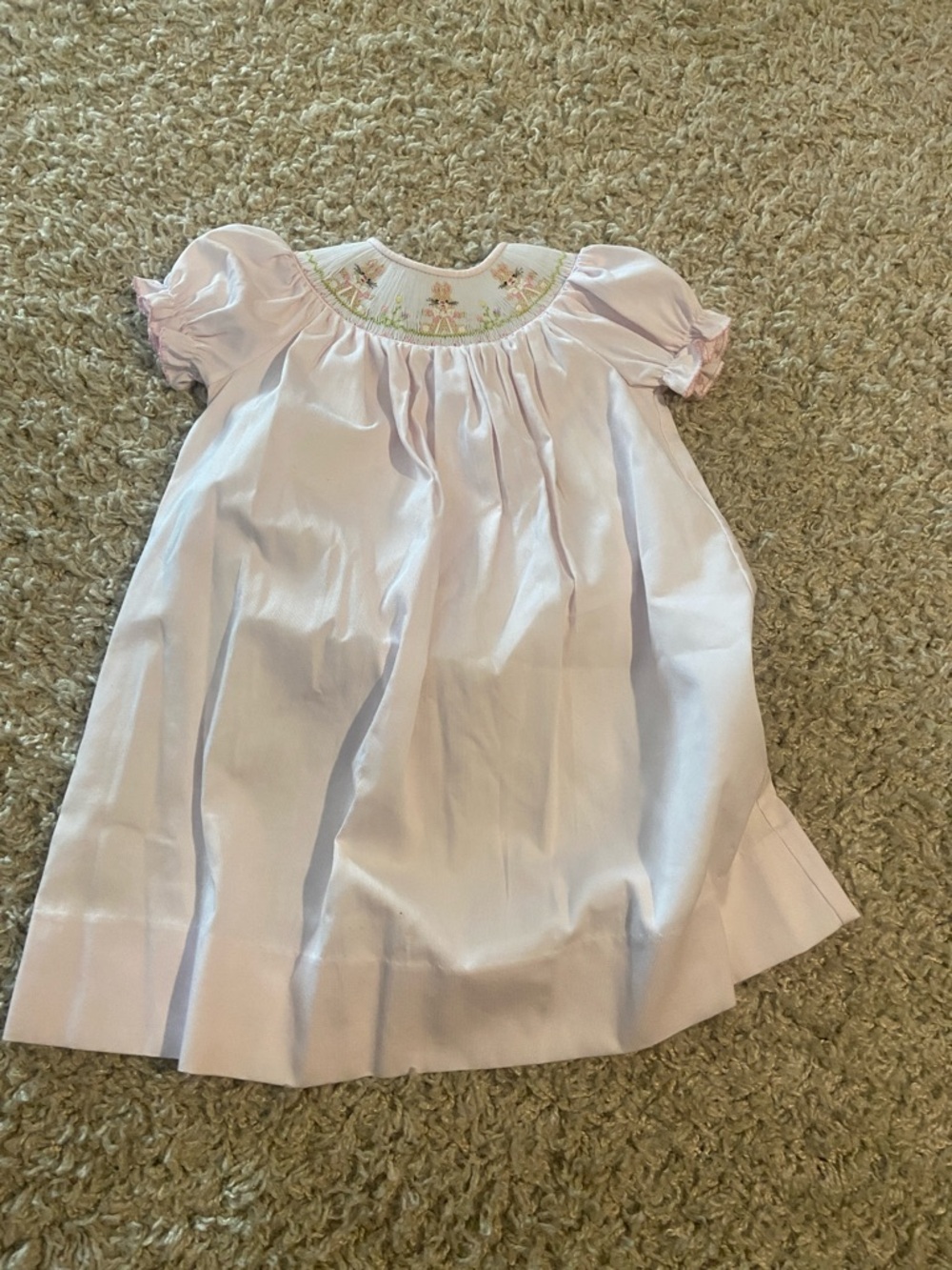 Smocked Pale Pink Girls' dress- Kids